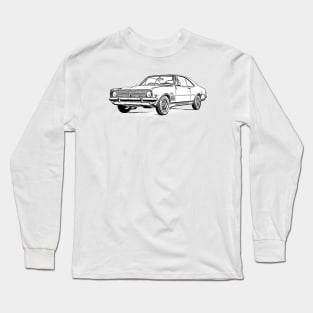 Holden Monaro Wireframe Long Sleeve T-Shirt